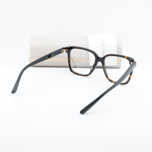 Jimmy Choo JC227 0086 00 Eyeglasses Havana 52mm Square Frame - Picture 10 of 10